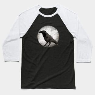 Crow and Moon - I wrap the moon in lace and sing you the seasons Baseball T-Shirt